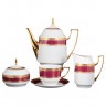 Чайный сервиз на 6 персон 17 предметов  Thun "Луиза /Королевская красная" / 114885