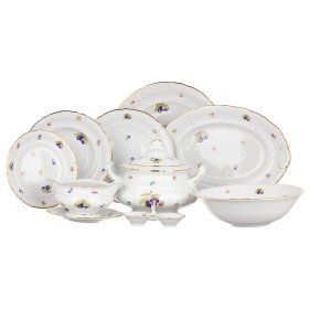 Столовый сервиз на 6 персон 25 предметов  Leander &quot;Соната /Сливы&quot; / 366200