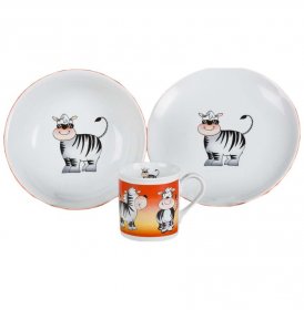 Детский набор 3 предмета  Leander &quot;Зебра&quot; / 158592