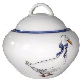 Сахарница 180 мл  Thun &quot;Сапфир /Гуси&quot; / 257638