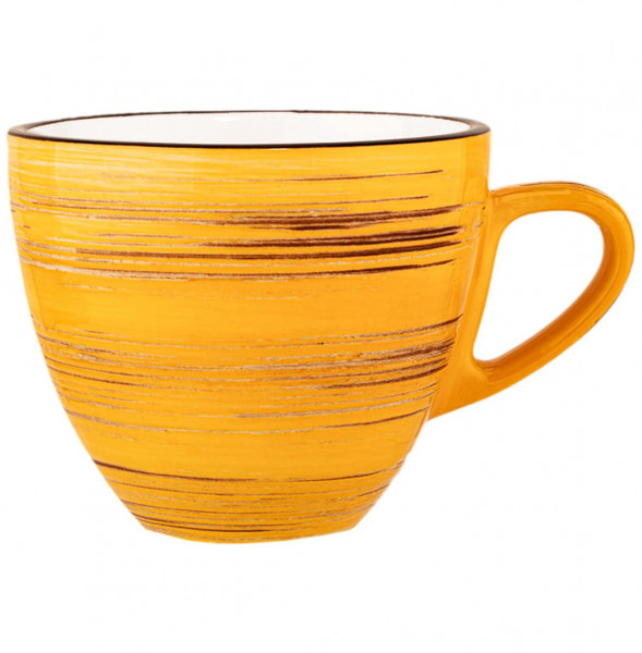 Чайная чашка 300 мл жёлтая  Wilmax &quot;Spiral&quot; / 261620