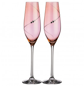 Бокалы для шампанского 220 мл 2 шт  Diamant "Силуэт /Pink" / 208604
