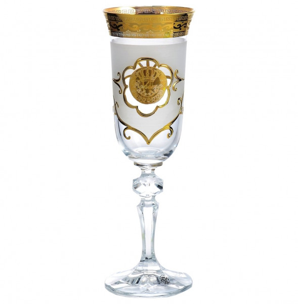 Бокалы для шампанского 150 мл 6 шт  Bohemia &quot;Кристина /Богемия /Антик золото&quot; AS Crystal / 148288