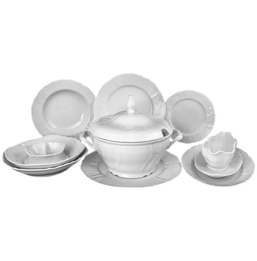 Столовый сервиз на 6 персон 26 предметов  Thun "Бернадотт /Без декора"  / 005937 — 
