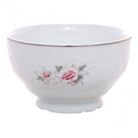 Набор пиал 13 см (540 мл) 6 шт н/н  Thun "Бернадотт /Серая роза /платина" / 128479