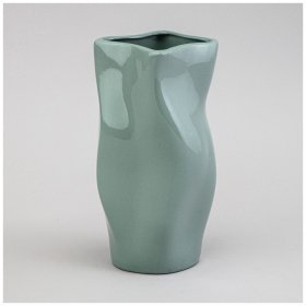 Ваза 11*11*21см цвет: мятный / 360767