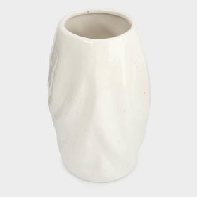 Ваза для цветов 24 см серо-белая в крапинку мятый эффект  Anna Lafarg Emily &quot;Barkhan&quot; / 385609