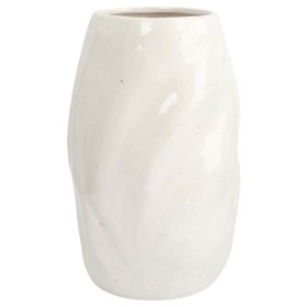 Ваза для цветов 24 см серо-белая в крапинку мятый эффект  Anna Lafarg Emily &quot;Barkhan&quot; / 385609