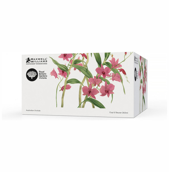 Чайная пара 240 мл  Maxwell &amp; Williams &quot;Орхидея розовая&quot; (подарочная упаковка) / 336282