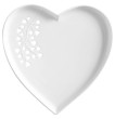Тарелка 22 см Сердце белая  Maxwell &amp; Williams &quot;Листья&quot; (подарочная упаковка) / 292482