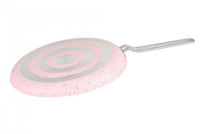 Блинница 30 см антипригарное покрытие розовая  O.M.S. Collection "Granite Crepe Pan" / 295605