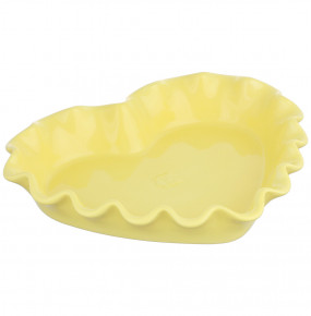 Форма для выпечки пирога жёлтая  M.GIRI "Сердце" / 282972