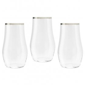 Стаканы для воды 500 мл 6 шт  Same Crystal &quot;Сабина /Отводка платина&quot; (подарочная упаковка) / 300260