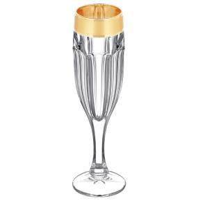 Бокалы для шампанского 150 мл 6 шт  Bohemia Design "Сафари /Золотая дорожка" / 346056