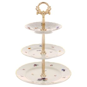 Этажерка 3-х ярусная 35 см  Thun &quot;Бернадотт /Сливы /СК&quot; / 333620