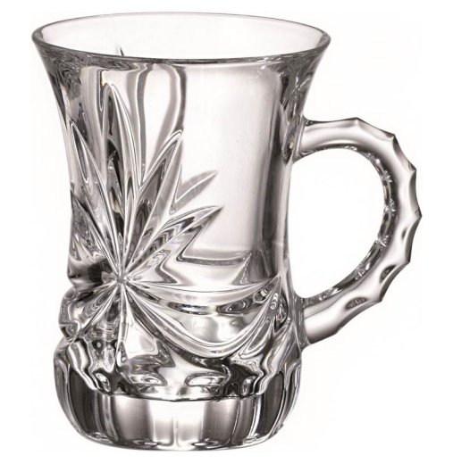 Армуды для чая 120 мл 6 шт с ручкой  Crystal Bohemia "Ribbon" / 284322 — 