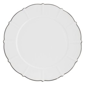 Тарелка 26,5 см  Anna Lafarg Emily &quot;Lotus silver /Отводка платина&quot; / 378631