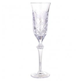 Бокалы для шампанского 215 мл 6 шт Arnstadt Kristall "Роза /Без декора" / 165264