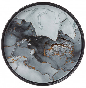 Тарелка 20,5 см чёрная 1 шт  LEFARD "Moon art" / 273472