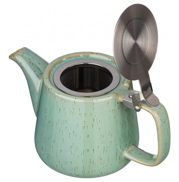 Заварочный чайник 500 мл с металлическим ситечком и крышкой зелёный  Bronco &quot;Luster&quot; / 228666