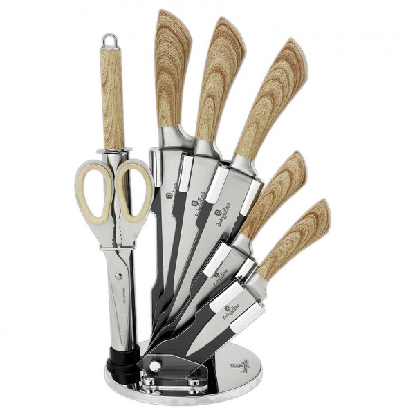 Набор ножей для кухни 8 предметов на подставке  Berlinger Haus &quot;Infinity Line&quot; / 135769