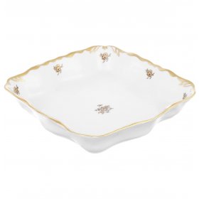 Салатник 21 см квадратный  Chodov &quot;Корона /Золотая роза&quot; / 212751