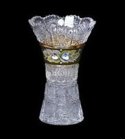 Ваза для цветов 15,5 см  Aurum Crystal &quot;Хрусталь с золотом&quot; / 037998