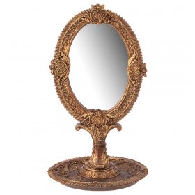 Зеркало настольное 15 х 15 х 26 см  LEFARD "Рококо" / 313468