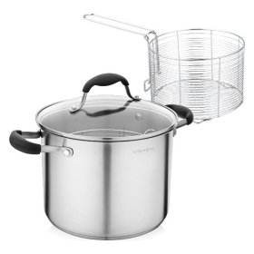 Кастрюля 22 см с крышкой и фритюрницей 6,2 л  Vensal &quot;Belle Selection&quot; / 262314