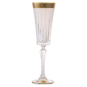 Бокалы для шампанского 210 мл 6 шт  Astra Gold &quot;Таймлесс Лилит /Блэк&quot; / 030391