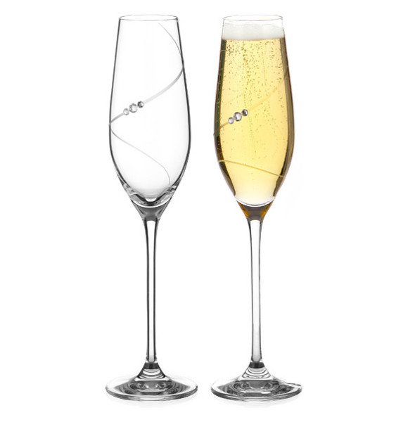 Бокалы для шампанского 210 мл 2 шт  Diamant &quot;Силуэт&quot; (подарочная упаковка) / 328028