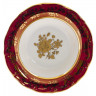 Розетка 10 см 1 шт  Royal Czech Porcelain "Мария-Тереза /Золотая роза /Красная" / 204433