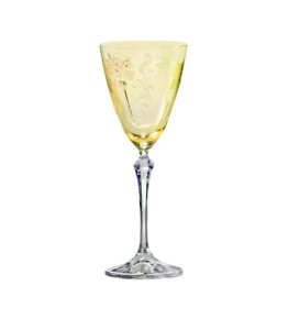 Бокал для белого вина 250 мл 1 шт  Crystalex CZ s.r.o. "Элизабет /Жёлтый /8091" / 350930