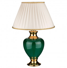 Лампа настольная h-68 см с абажуром зелёная  Ceramiche Millennio snc "Millennio" / 189917
