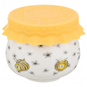 Емкость для меда/варенья 180 мл с силиконовой крышкой  LEFARD "Пчелы" / 190395