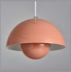 Подвесной светильник 1 рожковый  Cloyd "ERMA-B" / Ø23 см - коралловый / 346147