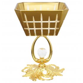 Креманка 12 см золотая квадратная  Yagmur Hediyelik &quot;Kare 2&quot;  / 271921