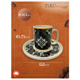 Набор кофейных пар 100 мл 6 шт  O.M.S. Collection &quot;TULU&quot; / 309561