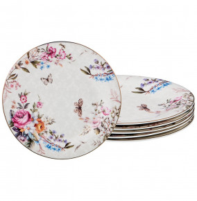 Набор тарелок 20 см 6 шт  LEFARD "Бабочки и цветы" / 186260