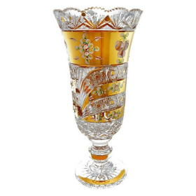 Ваза для цветов 36,5 см  Aurum Crystal &quot;Хрусталь с золотом&quot; / 033538