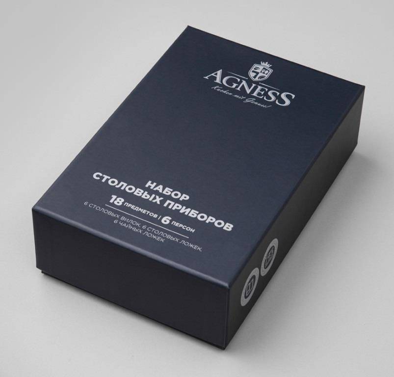 Столовые приборы 18 предметов на 6 персон  Agness &quot;Soldi&quot; / 355543