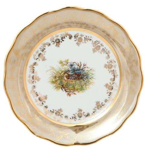Набор тарелок 17 см 6 шт  Sterne porcelan &quot;Фредерика /Охота бежевая&quot; / 139704