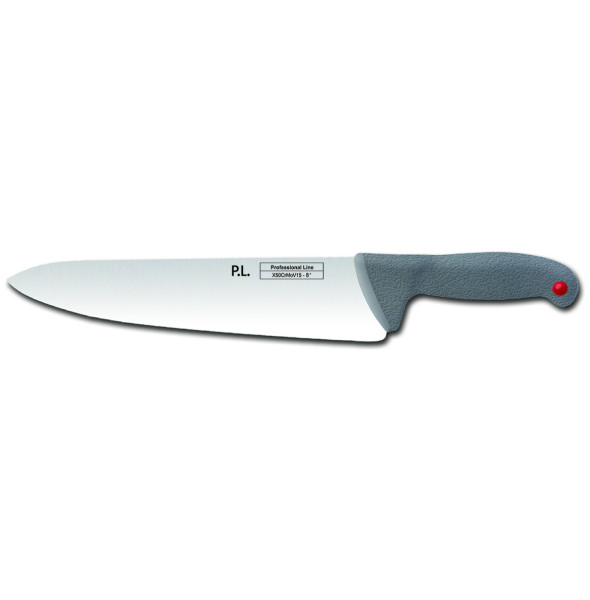 Шеф-нож 30 см с цветными кнопками серая ручка  P.L. Proff Cuisine &quot;PRO-Line&quot; / 321652