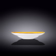 Тарелка 25,5 см глубокая жёлтая  Wilmax &quot;Spiral&quot; / 261610
