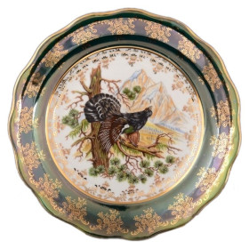 Набор тарелок 24 см 6 шт  Sykora "Фредерика /Охота зеленая"  / 124731