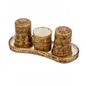 Набор для специй 4 предмета  By Bone &quot;Cowry Yellow&quot; / 321123