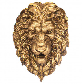 Панно 55 см  LEFARD "Голова льва" /бронза с позолотой / 299012