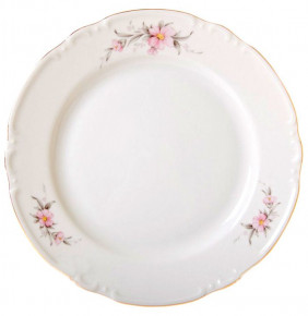 Набор тарелок 19 см 6 шт  Thun "Констанция /Бледно-розовый цветок" / 051285
