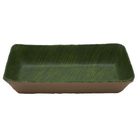 Блюдо 26,5 х 16,2 х 6,5 см прямоугольное  P.L. Proff Cuisine &quot;Green Banana Leaf&quot; GN 1/4 / 320466