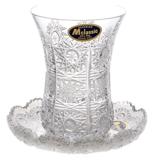 Армуды для чая 90 мл 6 шт  Mclassic "Хрусталь резной" / 097422 — 